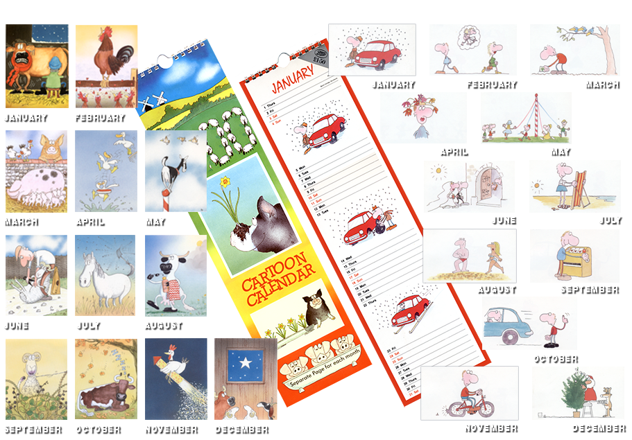 Pictures of Pip's Calendar Artwork